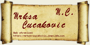 Mrkša Čučaković vizit kartica